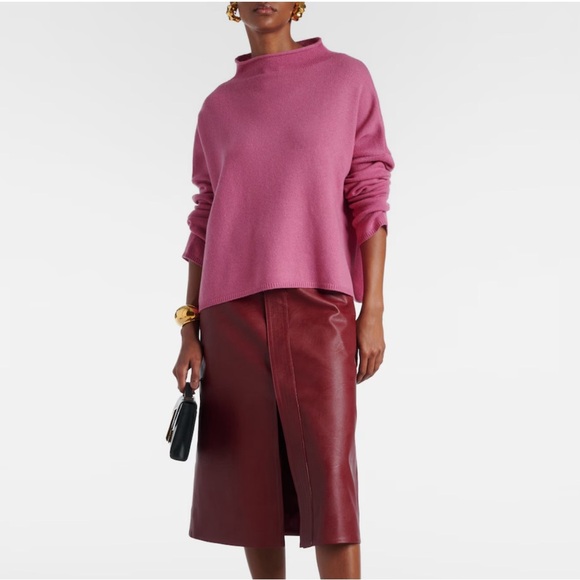 New Lisa Yang 100% Cashmere The Sandy Sweater S-M Rose Pink - Picture 1 of 12